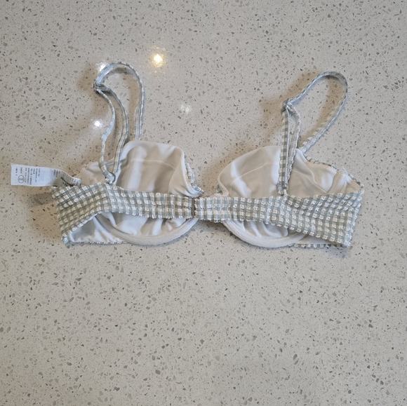 Abercrombie & Fitch Green Gingham Bikini | High Rise Cheeky Bottoms - Picture 9 of 9